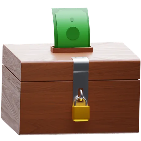 Caja de caridad  3D Icon