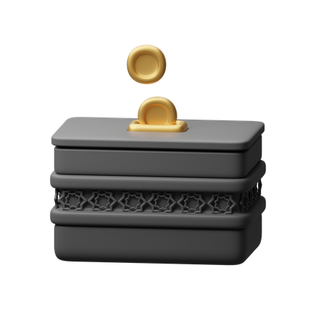 Caja de caridad  3D Icon