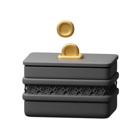 Caja de caridad  3D Icon