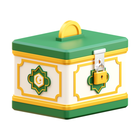 Caja de caridad  3D Icon