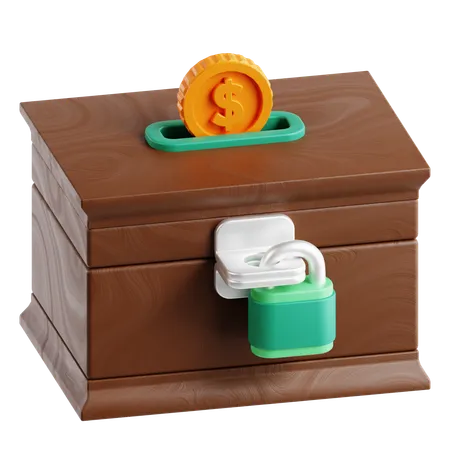 Caja de caridad  3D Icon