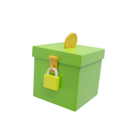 Caja de caridad  3D Icon