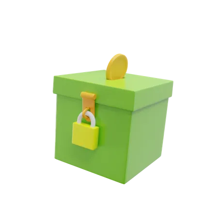 Caja de caridad  3D Icon