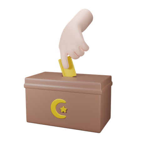 Caja de caridad  3D Icon