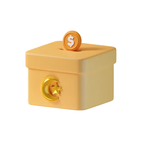 Caja de caridad  3D Icon