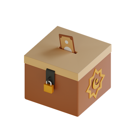 Caja de caridad  3D Icon