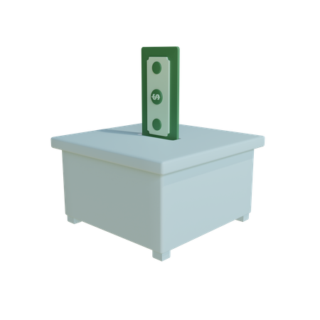 Caja de caridad  3D Icon