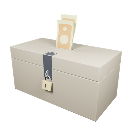 Caja de caridad  3D Icon