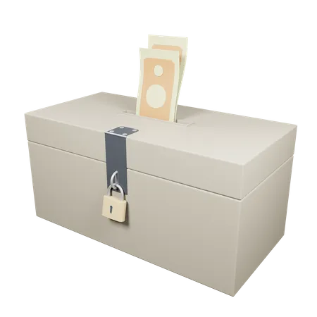 Caja de caridad  3D Icon