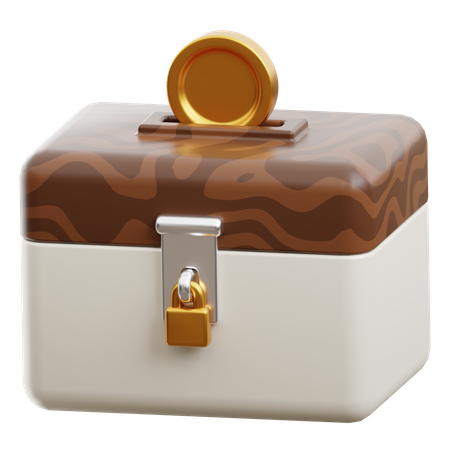 Caja de caridad  3D Icon