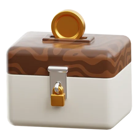 Caja de caridad  3D Icon