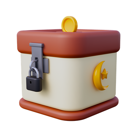 Caja de caridad  3D Icon