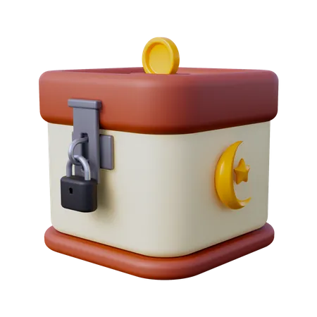 Caja de caridad  3D Icon