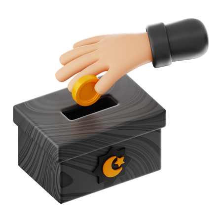 Caja de caridad  3D Icon