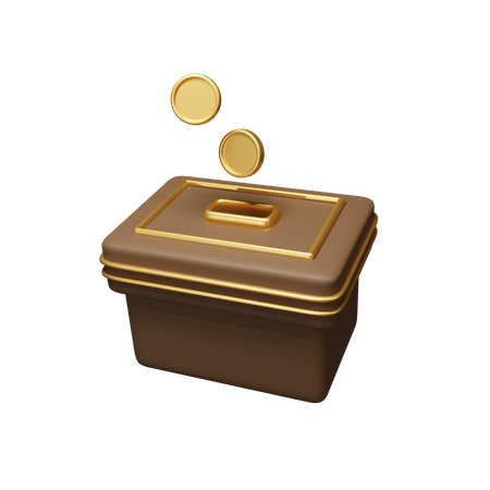 Caja de caridad  3D Icon