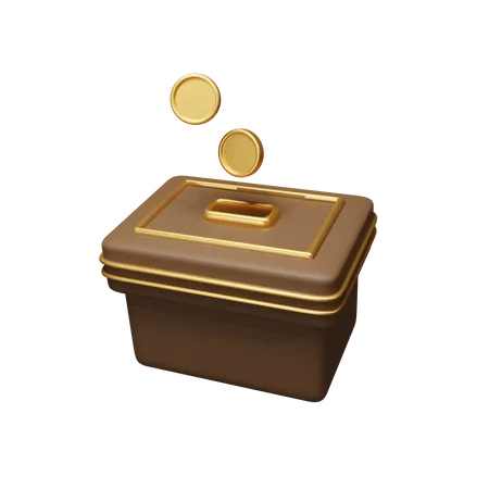 Caja de caridad  3D Icon