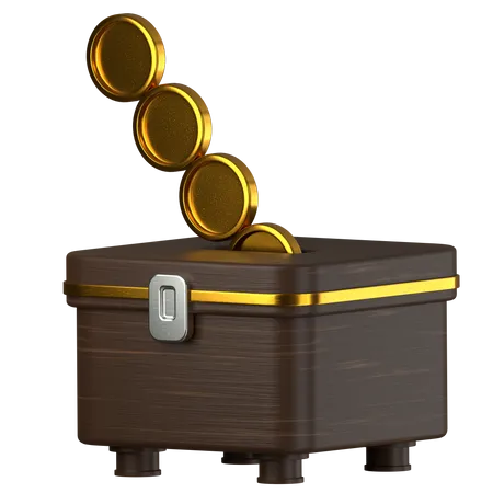 Caja de caridad  3D Icon