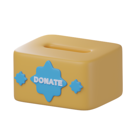 Caja de caridad  3D Icon