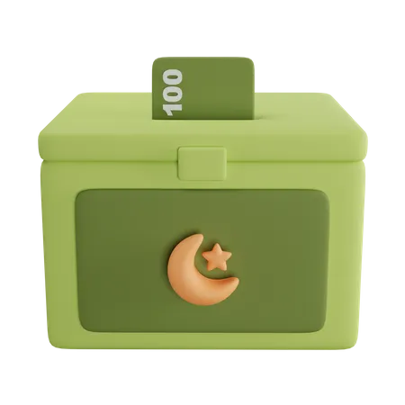 Caja de caridad  3D Icon