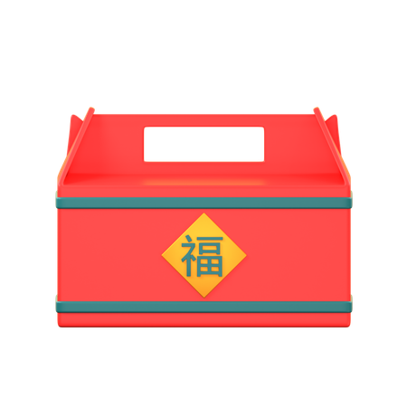 Caja china  3D Icon
