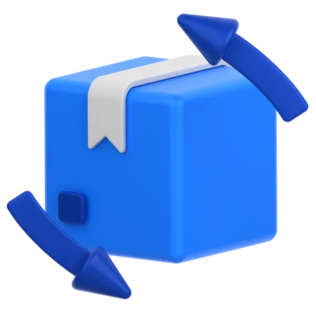 Caja con flecha  3D Icon