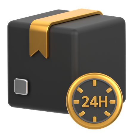 Caja con reloj  3D Icon