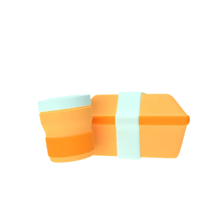 Caja de entrega de comida  3D Icon