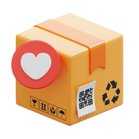 Caja de amor  3D Icon