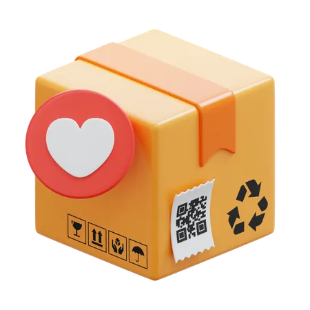 Caja de amor  3D Icon