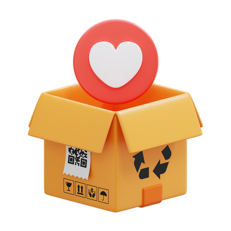 Caja de amor  3D Icon