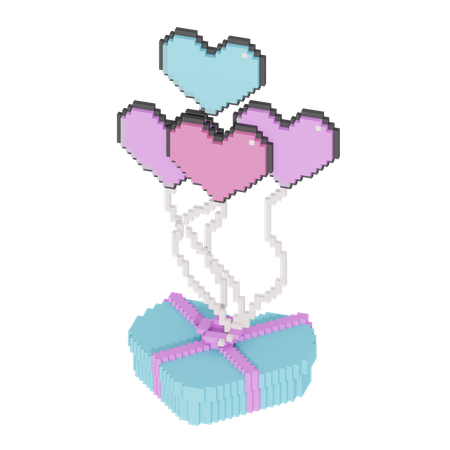 Caja de amor  3D Icon