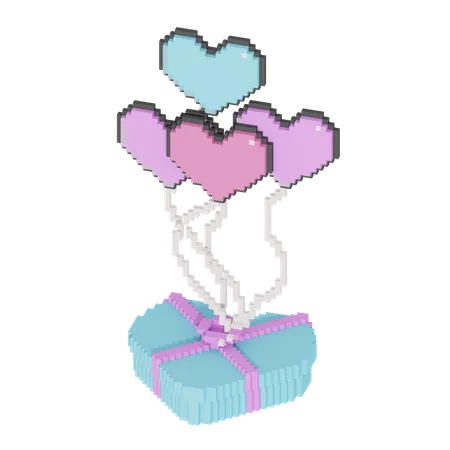 Caja de amor  3D Icon