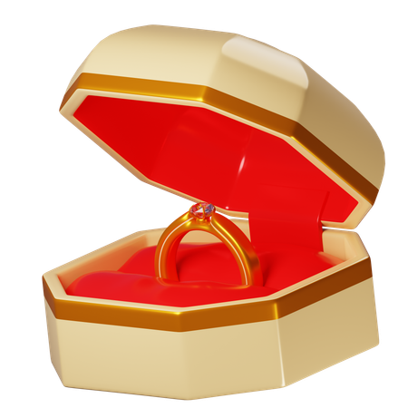 Caja del anillo  3D Icon