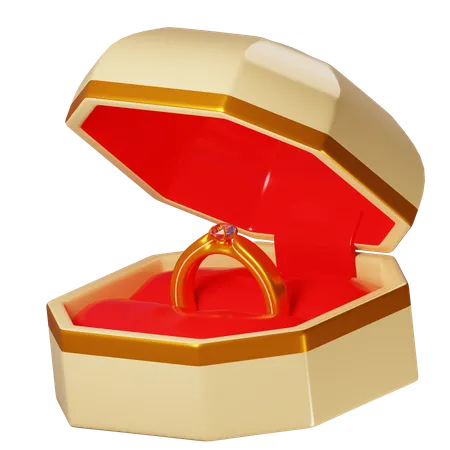 Caja del anillo  3D Icon