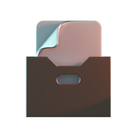 Caja de archivo  3D Icon