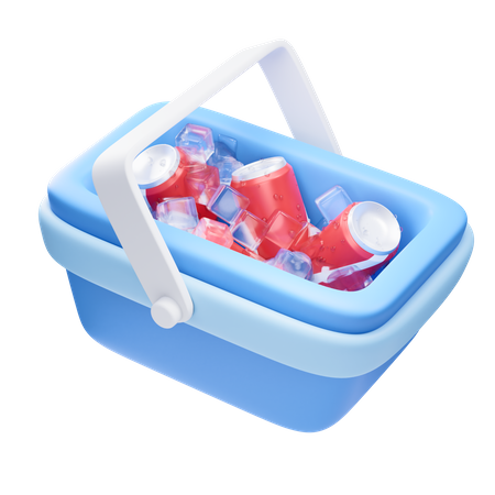 Caja de bebidas  3D Icon