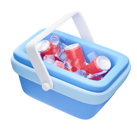 Caja de bebidas  3D Icon