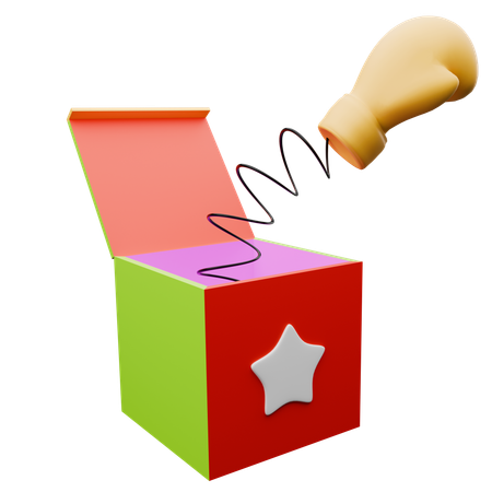 Caja de broma  3D Icon