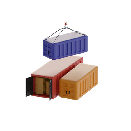 Caja de carga  3D Icon