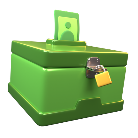 Caja de caridad  3D Icon