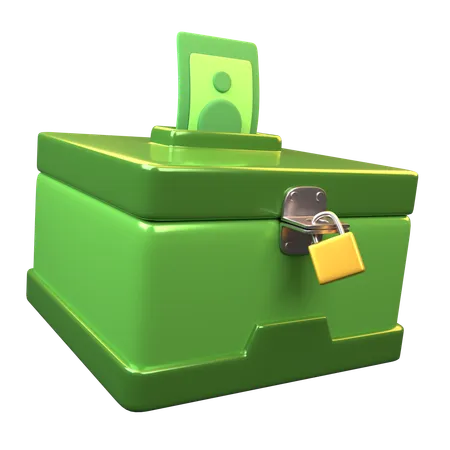 Caja de caridad  3D Icon