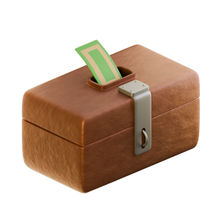 Caja de caridad  3D Icon