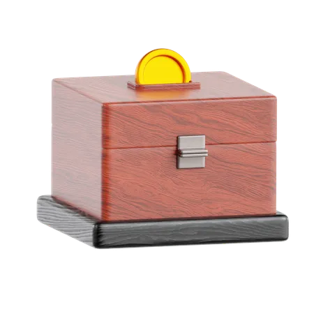 Caja de caridad  3D Icon