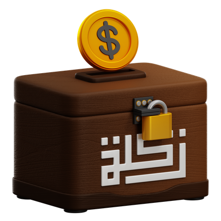 Caja de caridad  3D Icon