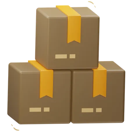 Caja de cartón  3D Icon