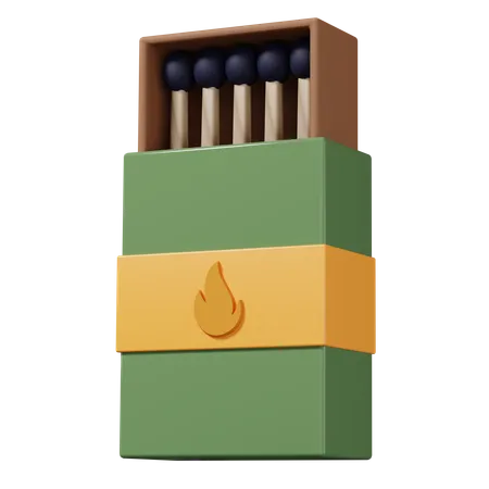 Caja de cerillas  3D Icon