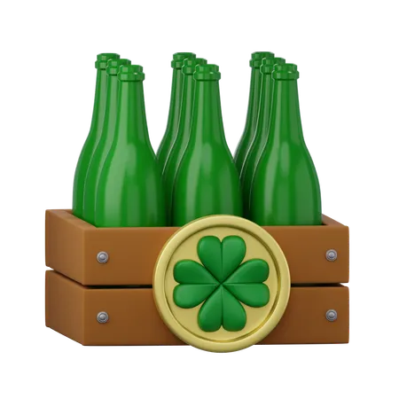 Caja de cerveza  3D Icon