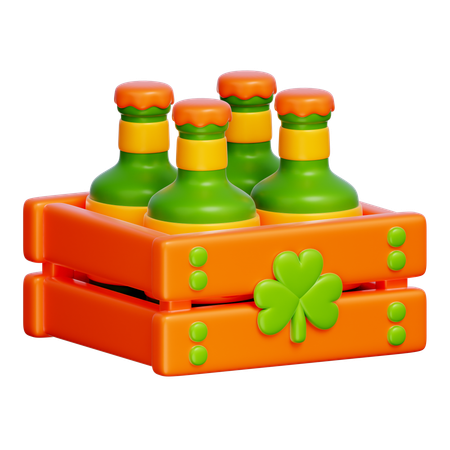 Caja de cerveza  3D Icon