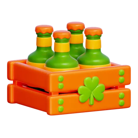 Caja de cerveza  3D Icon