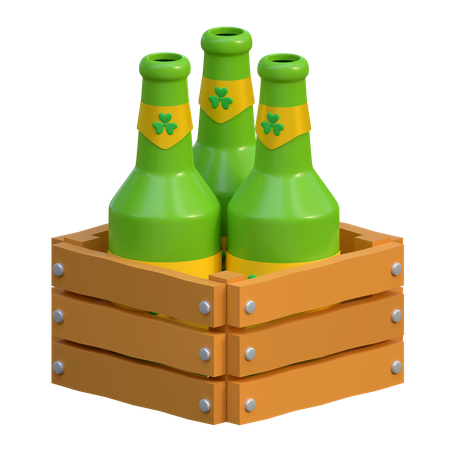 Caja de cerveza  3D Icon